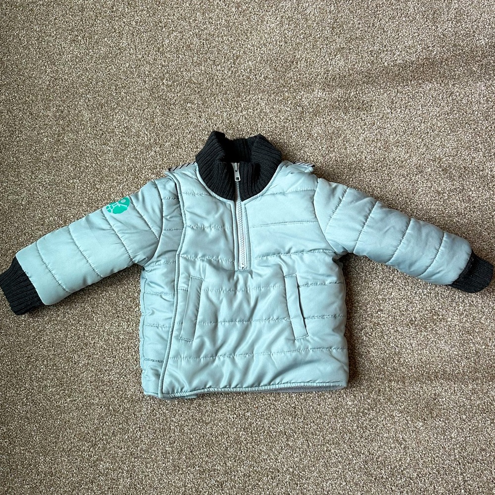 Buckle Me Baby Car Seat Coat 18m in Ice Blue